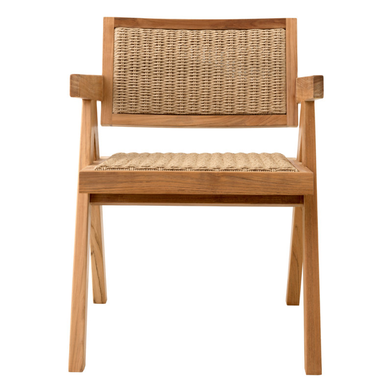 Kristo Outdoor Dining Armchair, Natural