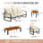 Outdoor Patio Conversation Set With Cushions-1241910824