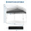 Canopy Tent, 10' x 10' Outdoor Pop Up Canopy Tent with Carry Bag, Portable Shelter for Patio Deck Garden Beach, 8' x 8' Canopy Cover-129470634