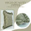 Housse de coussin Fabividine Boho Frill, coussin à double face à volants, lin doux, décoration intérieure, taille 20 po x 20 po-101338791-101338797