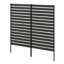 2 panneaux d'écran d'intimité en métal H 60 po x l 38 po - clôture d'extérieur à 2 panneaux pour le voisin-133025729-133260923