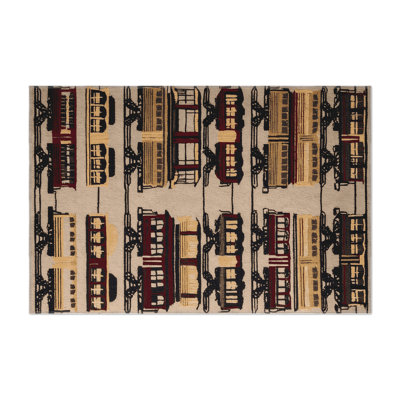 Tapis intérieur et extérieur brun Transport