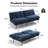  Folding Small Recliner Sleeper Futon Sofa Bed for Living Room, Apartment, Office-341450370