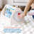 ECR4Kids Double-Sided Book Caddy with Countdown Timer, Portable Library-101368300
