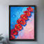 Art encadré noir coquelicots cramoisis sous un ciel de rêve, impression impressionniste-628853646