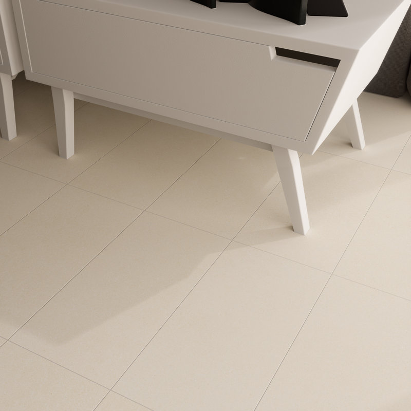 Nomad 12" x 24" Concrete Look Matte Porcelain Tile, Beige