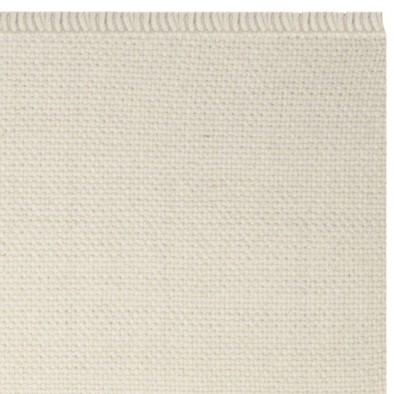 Winter Harbor Wool Area Rug in Cream, Rectangle 6' x 9'