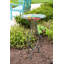 Glass Single Tier Birdbath