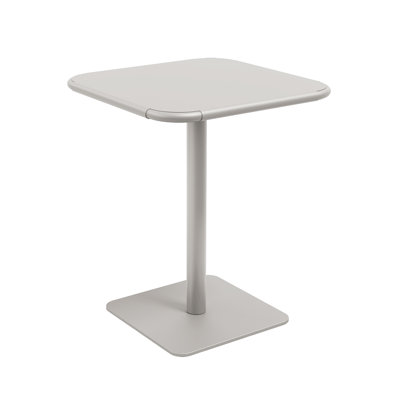 Haley Square Steel Table 24" Cement Gray