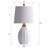 23.5" Modern Ceramic Table Lamp with Eye-Caring Soft Lighting and Easy Assembly for Living Room Bedroom and Study