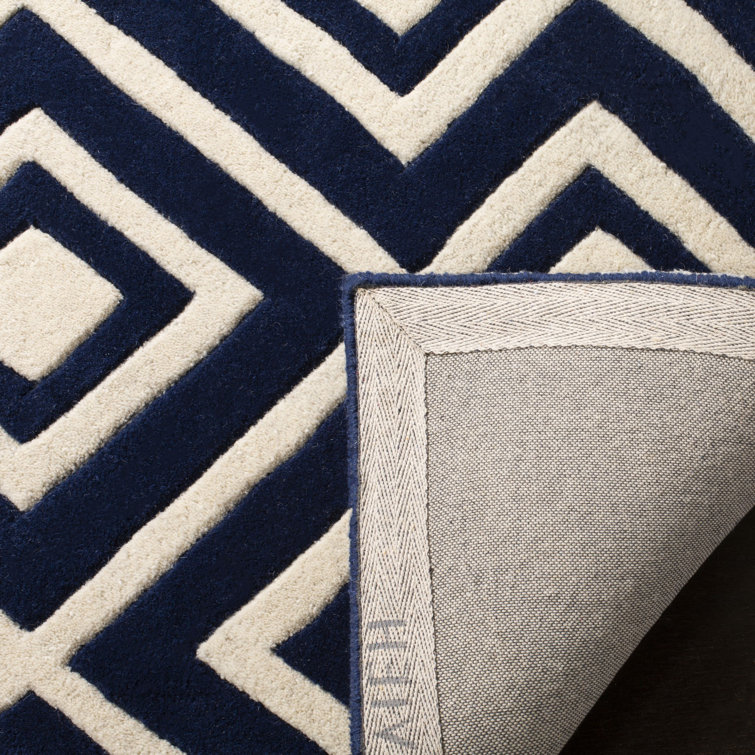 Deedie Hand Tufted Wool Geometric Rug