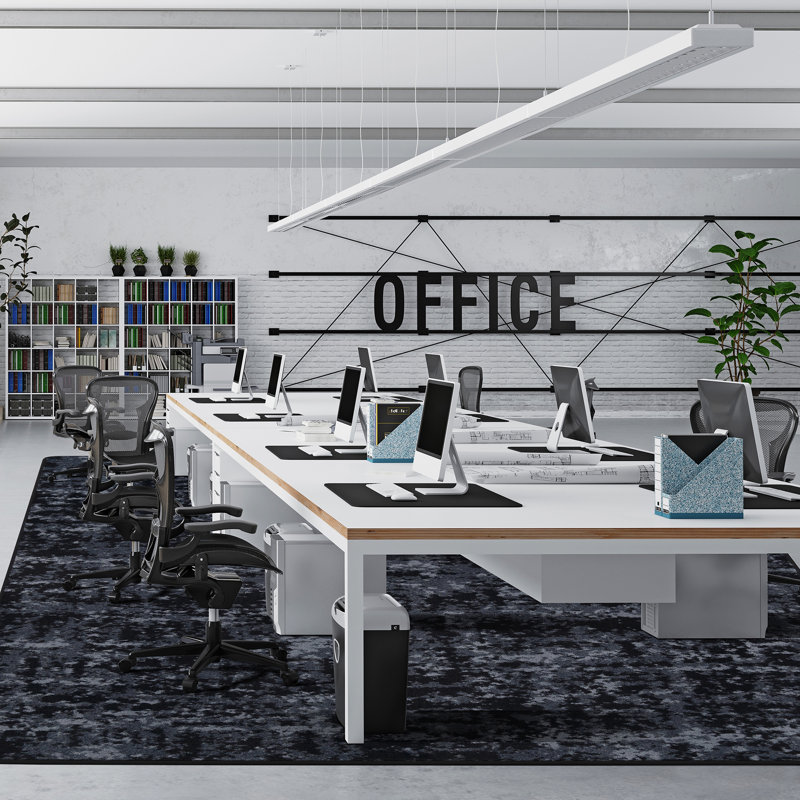 Tapis abstrait gris en nylon touffeté à la machine, Rectangle 3 pi 10 po x 5 pi 4 po