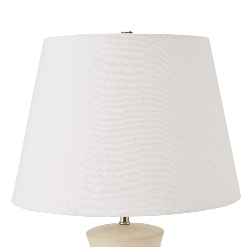 Kloman Ceramic Table Lamp, Cream
