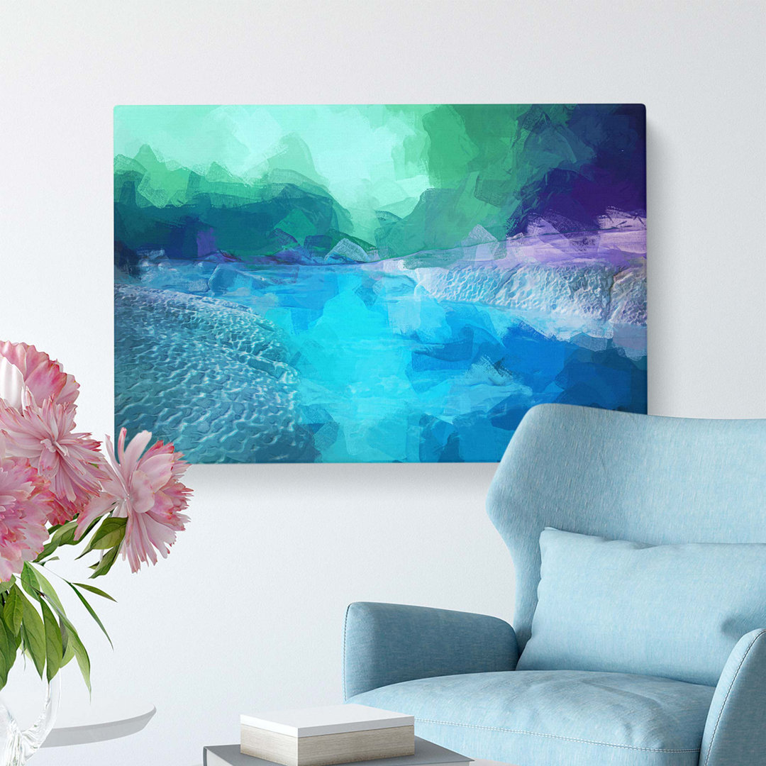 Aurora Borealis at Night - Wrapped Canvas