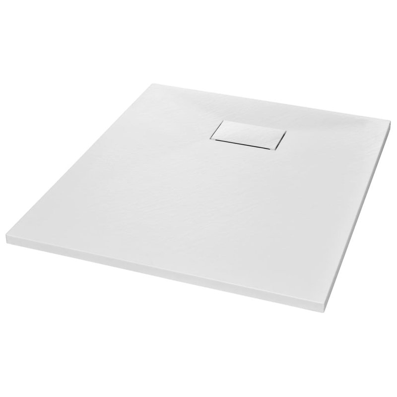 Jamerson Plastic Shower Tray, White, 2.6cm H x 90cm W x 70cm D