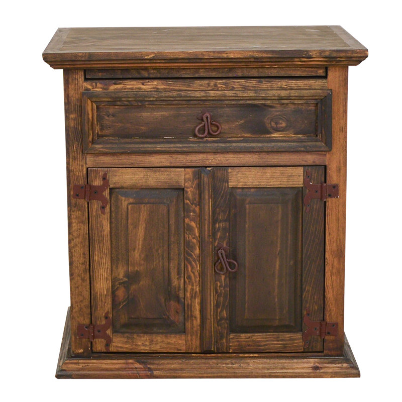 Table de chevet Lone Star, Brun