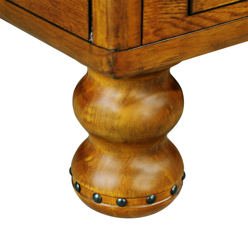 Ensemble de table basse rectangulaire, Brun antique