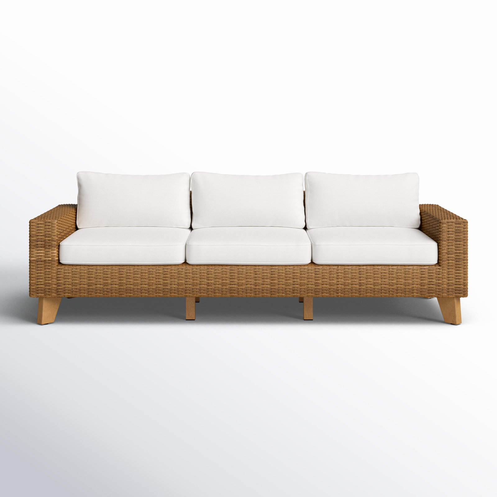 94.5'' Polyethylene (PE) Wicker Outdoor Sofa