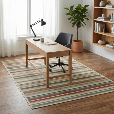 Dimesford Striped Indoor / Outdoor Rug