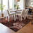 Machine Washable Indoor/Outdoor Leavittsburg ACN2239 Floral Rug-1672420205