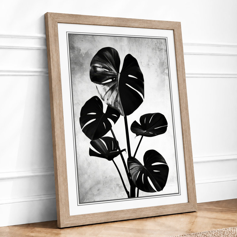 Divided Leaves Botanical - Print, A2 - 59.4 x 42.0 cm, Oak