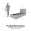 Lit plateforme tapissier capitonné à profil bas avec rangement Houchins-337335089-391569069