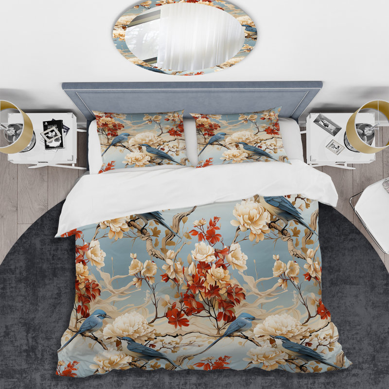 Ensemble de housse de couette Nature Inspired Détails I, Housse de couette pour grand lit et 2 taies décor