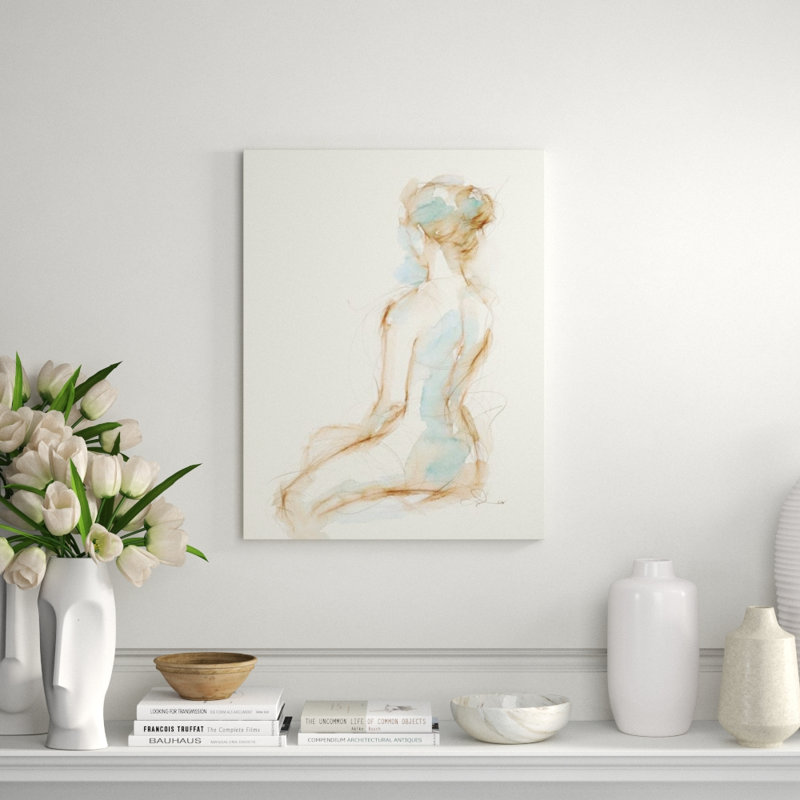 Gesture In Moment I Print by Janice Sadler, Glass Coat, 31" H x 24" W