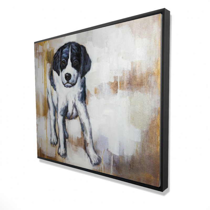 «Curious Puppy Dog» sur toile