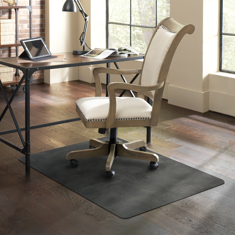 Tapis de chaise rectangulaire à plancher rigide Trendsetter, Étain