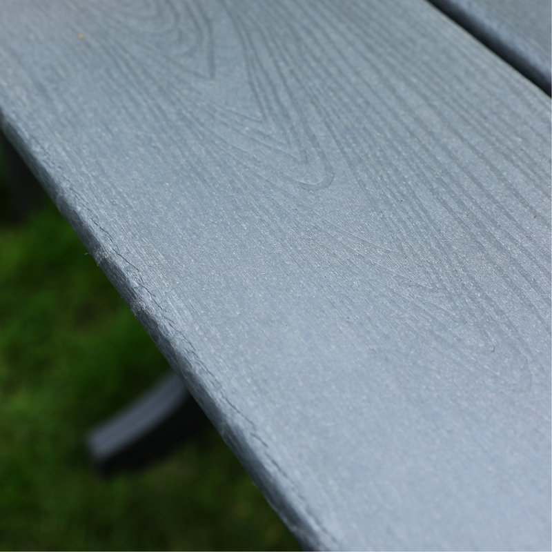 Chaise d'extérieur pour terrasse, grise, avec assise verticale, de haute qualité, résistante aux intempéries et confortable pour les loisirs