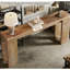 Console en bois, table d'entrée avec canapé