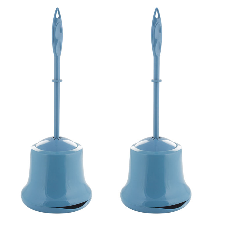Porte-brosse de toilette 15,16 po en bleu