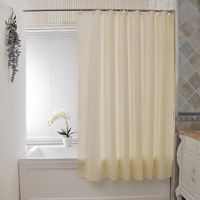Rideau de douche avec crochets inclus, H 79 po x l 71 po