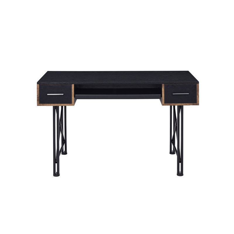 Settea  Finish Computer Desk (Not Including Office Chairs), Black
