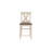 Modern Contemporary Chairs Set Of 2 Counter Height Chairs Wooden High Chair X Back Design Cushion Seat-325784782