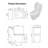 16.5" 1.28 GPF Side Push-Button Siphon Flush White Ceramic One-Piece Toilet with Skirted Design MaP 800-1000g