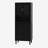 Modern Tempered Glass Door Tall Storage Bookcase with adjustable board-101050789