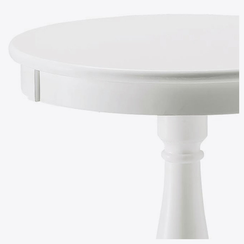 Table d'appoint ACME Alger, blanc, Blanc, H 25,5 po x l 18,5 po x P 18,5 po