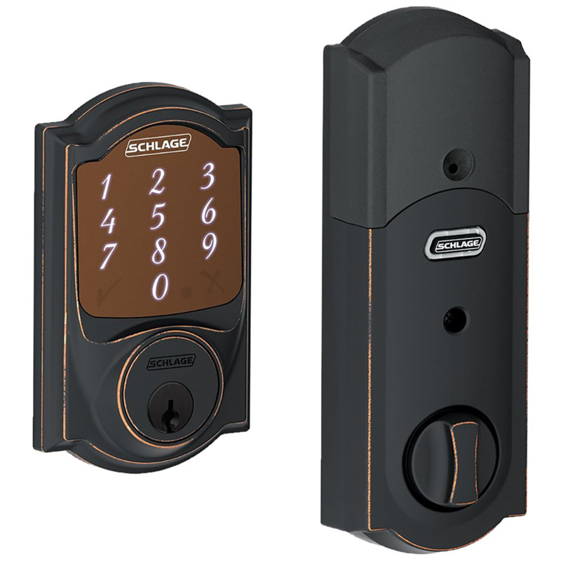 Camelot Single Cylinder Electronic Deadbolt with Bluetooth Capability