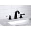 Robinet de salle de bain à deux poignées à fixation sur le comptoir à 3 trous avec drain escamotable Kingston-39103960