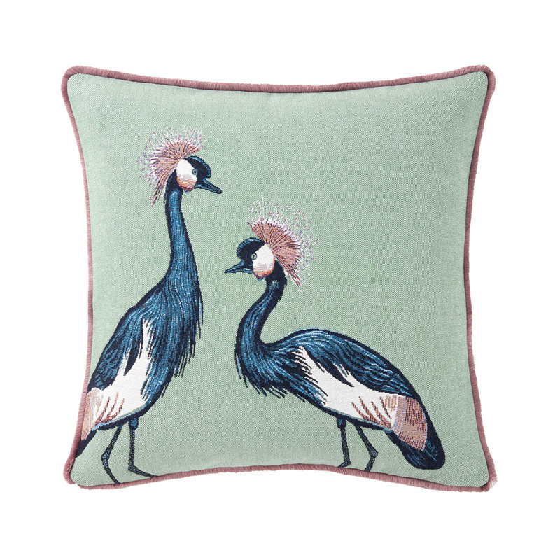 Altesses Square Pillow Cover & Insert, Green