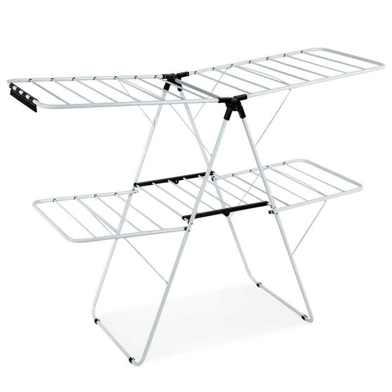 Steel Foldable Gullwing Drying Rack, 69.5" x 60.5"