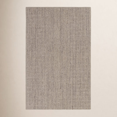 Brown Taupe Hand-Woven Flatweave Striped Rug