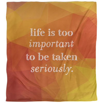Housse de couette simple Life and Levity Quote