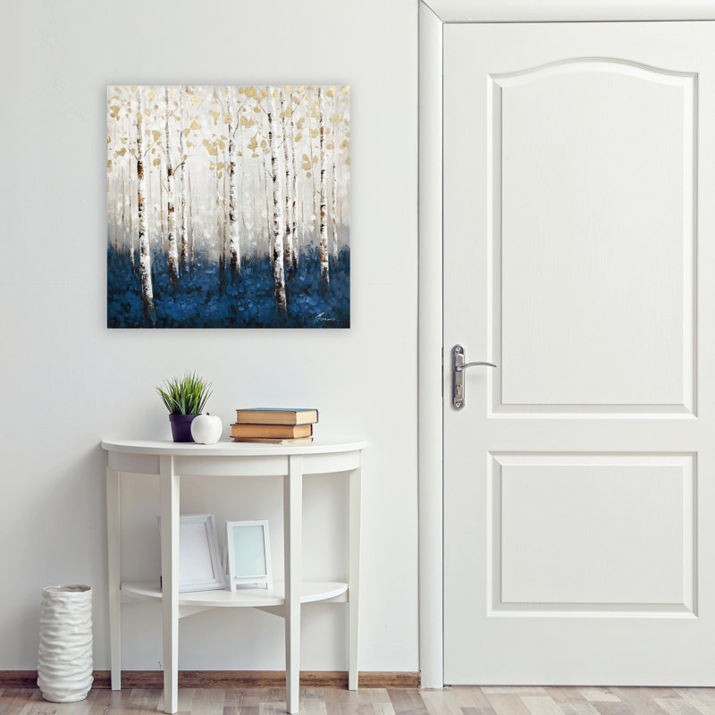 Forêt - reproduction d'art sur toile tendue, H 30 po x l 30 po x 1,5 po
