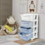 4 Drawer Storage Drawer with Wheels-1239843334