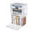 2Pcs Clear Book Storage Organizer Box, Plastic Stackable Book Display Case With Magnetic Door, Assemble Storage Showcase For Toy Dolls, Books, Shoes Organizing