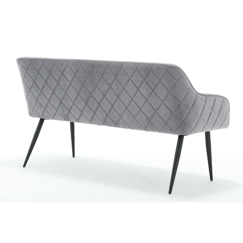 Bahtiyar Upholstered Bench, Grey