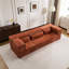 Lit de sol convertible Mahjong orange à compression, 3 places, en polaire circulaire, conception modulaire à monter soi-même, mousse à mémoire de forme haute densité, tissu polaire, aucun assemblage requis, sectionnel sans armature, rembourrage.-522463464